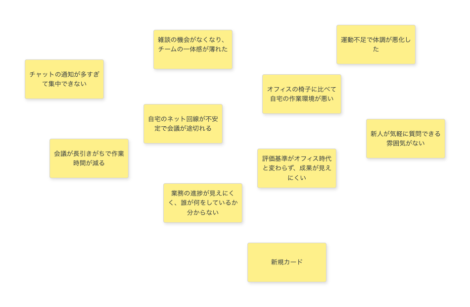 カード書き出しの例